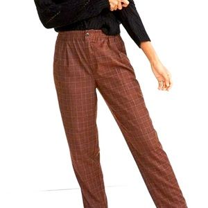 Madewell plaid elastic pant